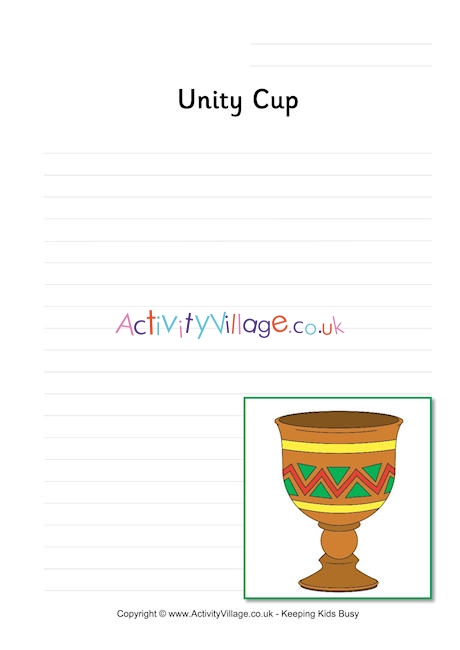 Unity cup writing page