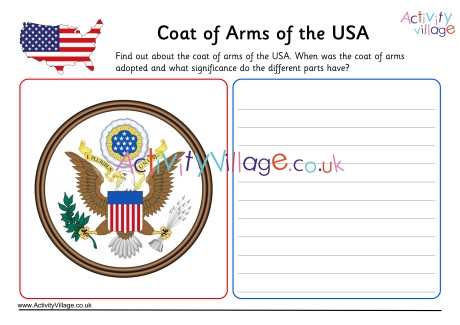 USA Coat Of Arms Worksheet