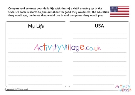 USA Compare And Contrast Worksheet
