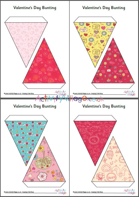 Valentine's Day bunting - small