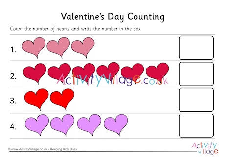 Valentine's Day Counting 1