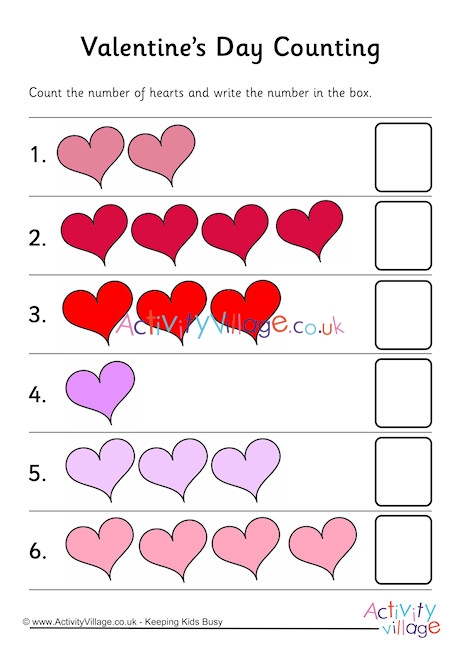 Valentine's Day Counting 2