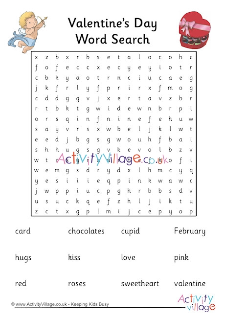 Valentine's Day Word Search