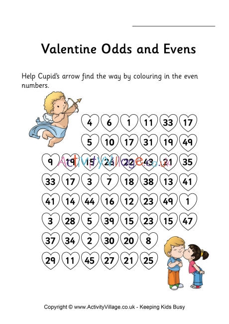 Valentines stepping stones odds and evens