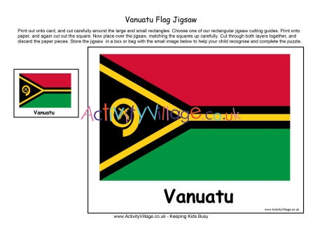Vanuatu flag jigsaw