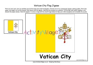 Vatican City flag jigsaw