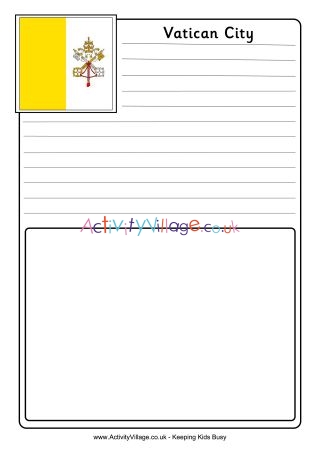 Vatican City notebooking page 