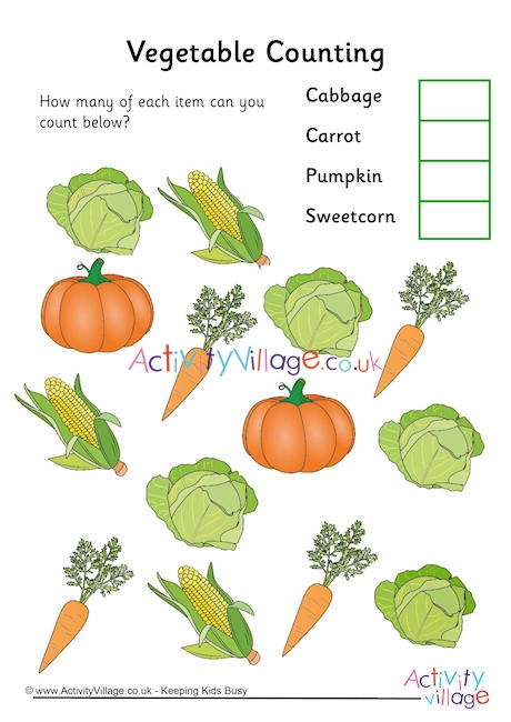 Vegetable Counting 3