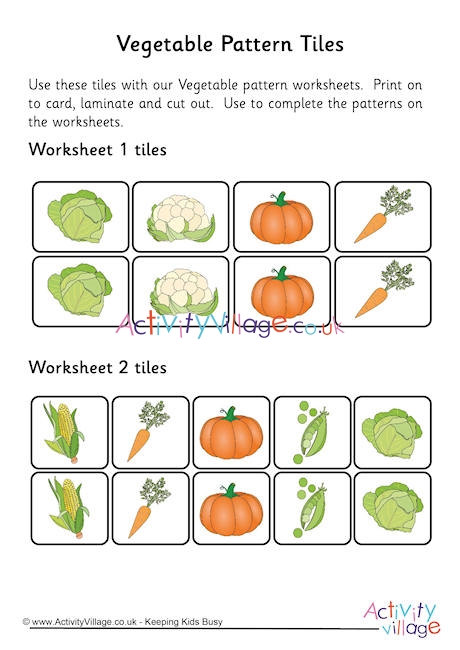 Vegetable Patterns Tiles