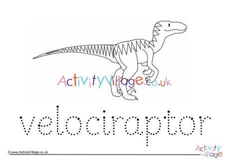 Velociraptor Word Tracing