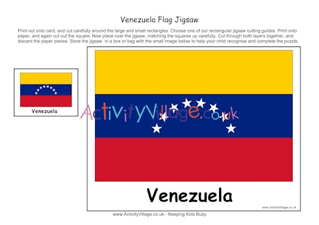 Venezuela flag jigsaw