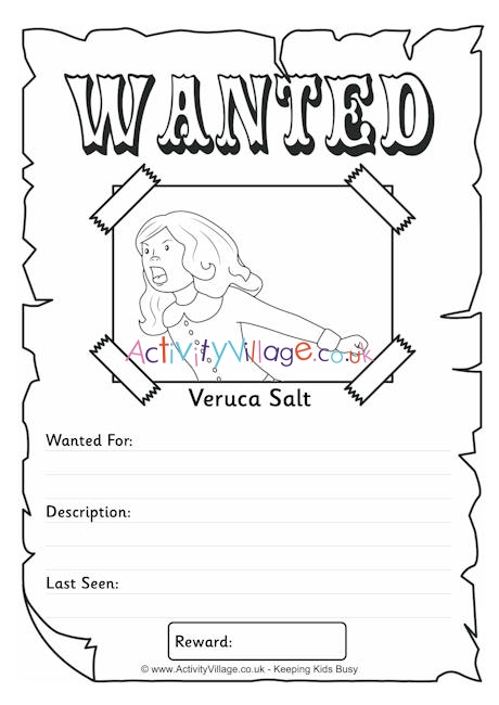 Veruca Salt Wanted poster