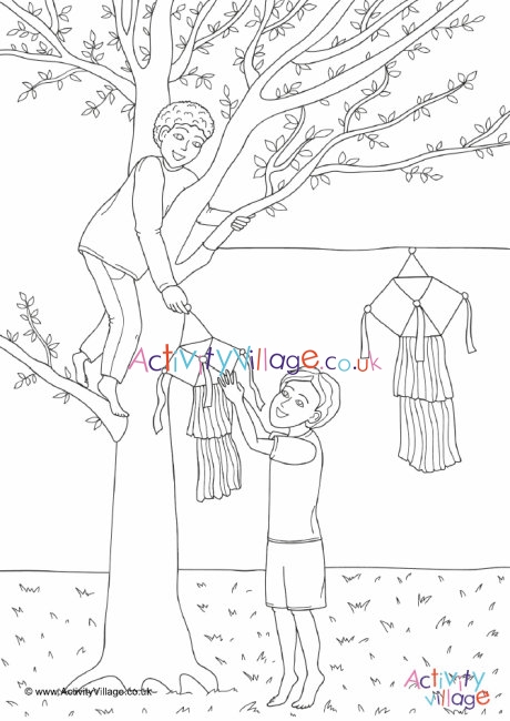 Vesak colouring page