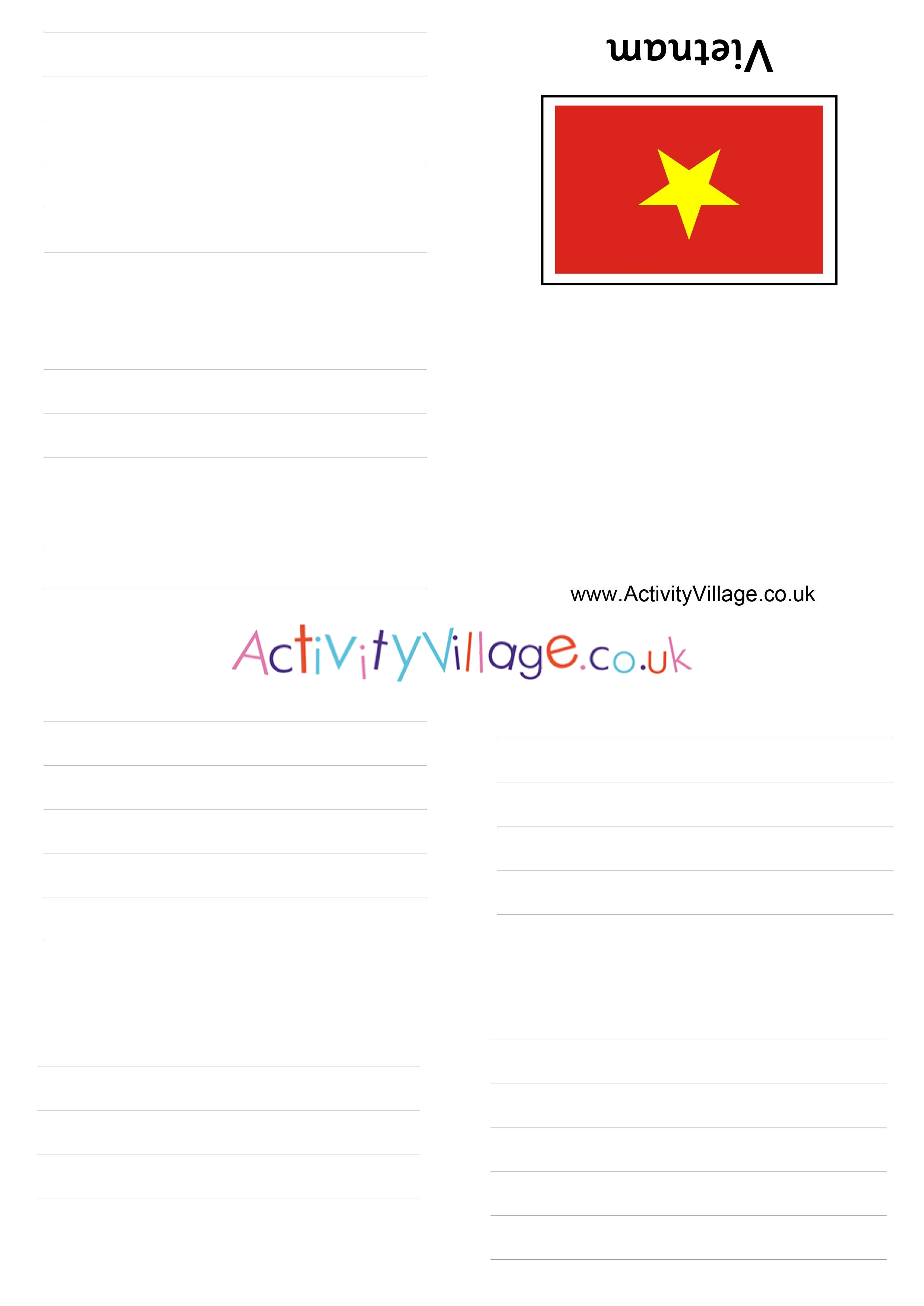 Vietnam booklet - lined