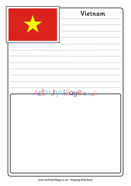Vietnam notebooking page
