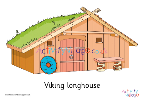 Viking longhouse poster