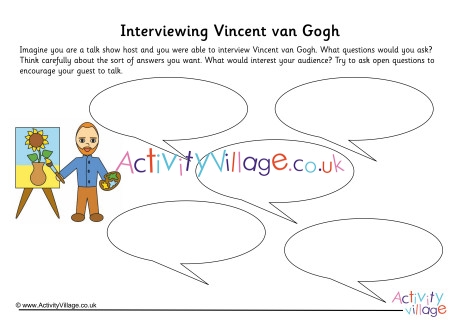 Vincent van Gogh Interview Worksheet