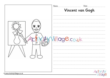 Vincent van Gogh story paper