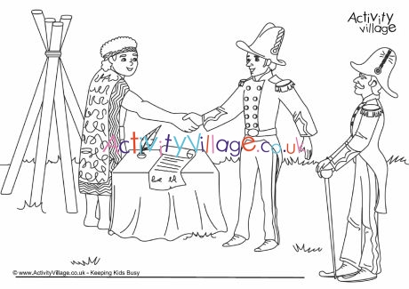 Waitangi Day colouring page