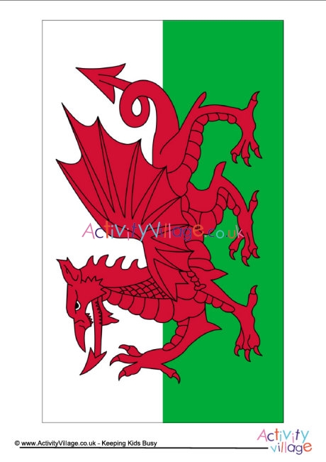 Wales flag printable