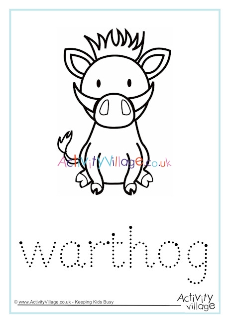 Warthog Word Tracing