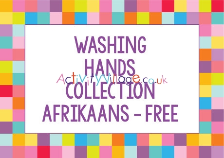 Washing Hands Collection - Afrikaans