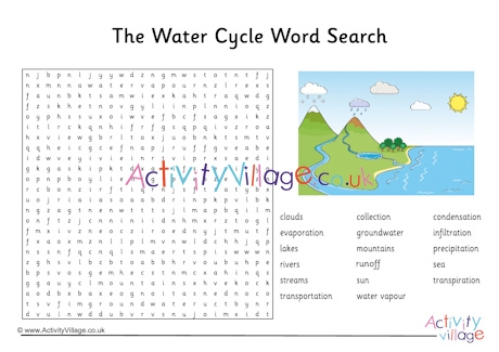 Water Cycle Word Search