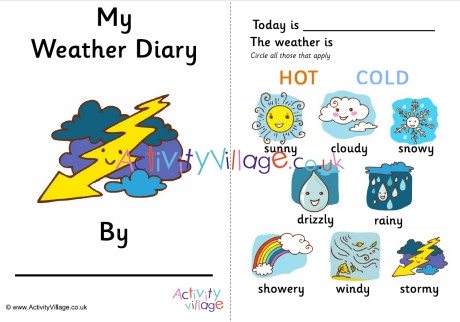 Weather Diary - Picture Chart Booklet