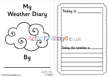 Weather Diary - Weather Story Booklet