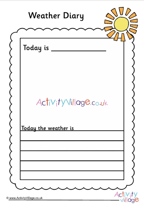 Weather Diary - Weather Story - Day
