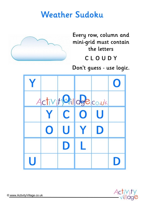 Weather Sudoku - Medium