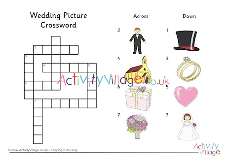 Wedding Picture Crossword