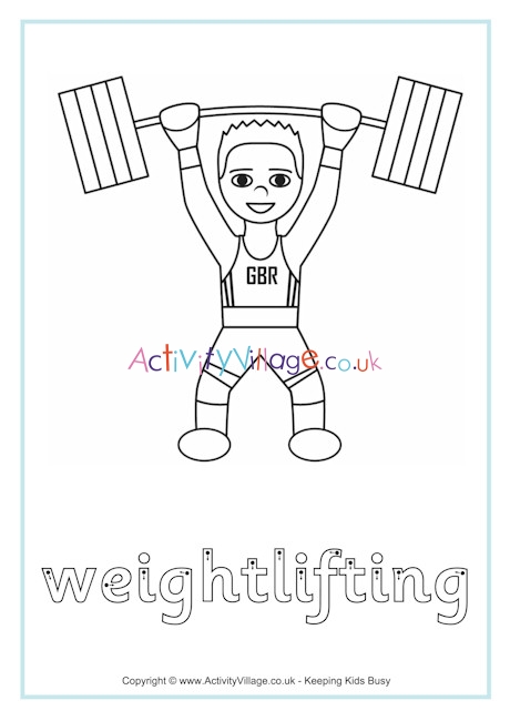 Weightlifting finger tracing