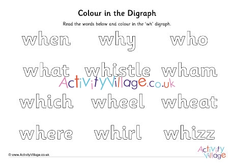 Wh Digraph Colour In