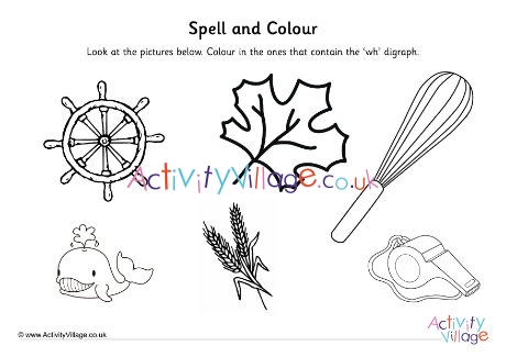Wh Digraph Spell And Colour