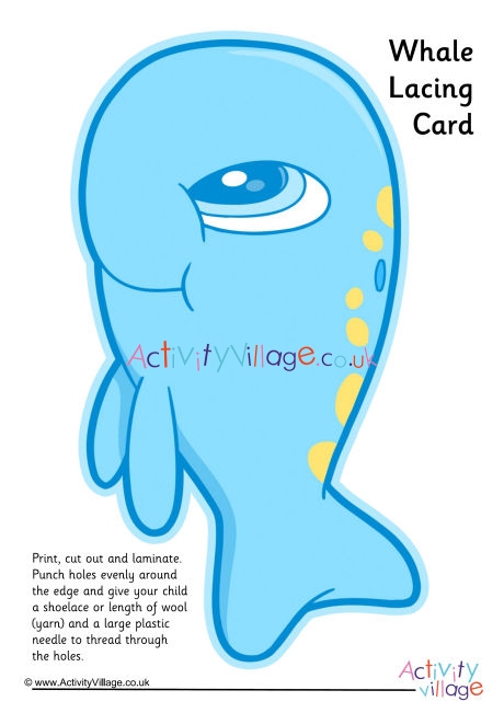 Whale Lacing Card 2