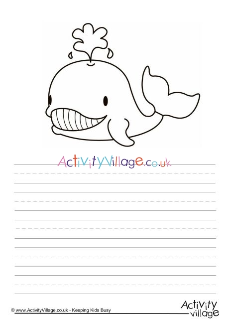 Whale story paper