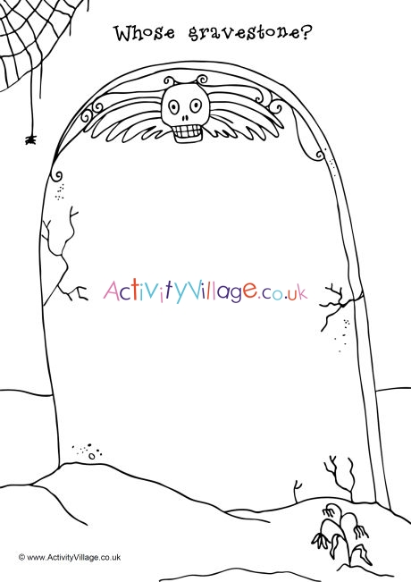 Whose Gravestone Doodle Page