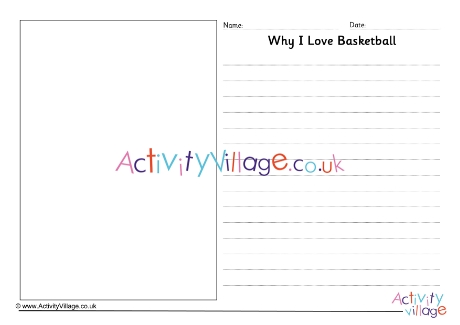 Why I Love Basketball Writing Prompt