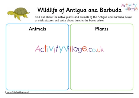 Wildlife of Antigua and Barbuda Worksheet