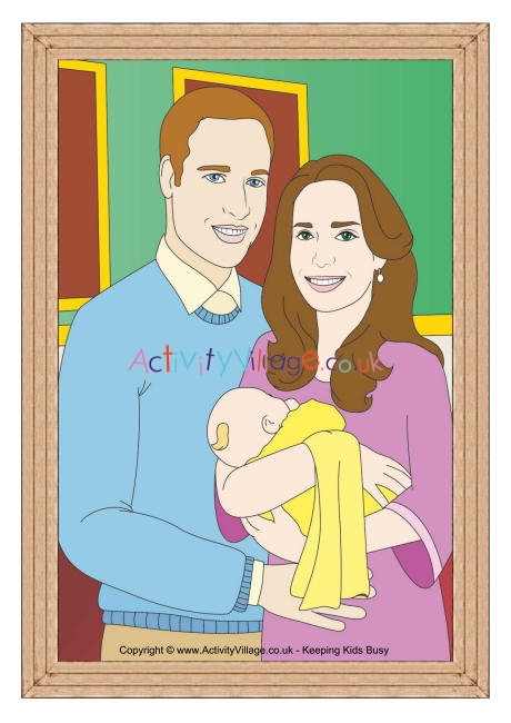 Will and Kate new arrival poster