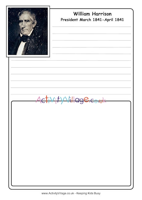 William Harrison notebooking page