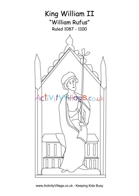 William II colouring page