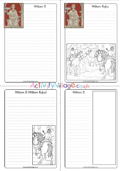 William II notebooking pages