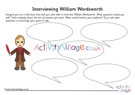 William Wordsworth Interview Worksheet