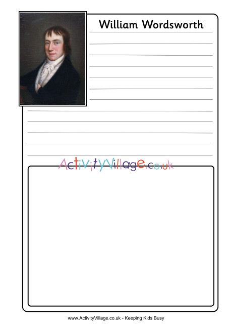 William Wordsworth Notebooking Page