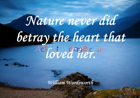 William Wordsworth Quote Poster