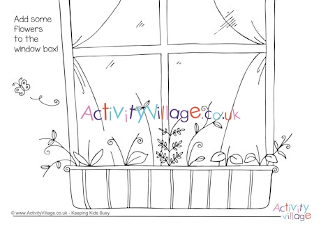 Window Box Doodle Page