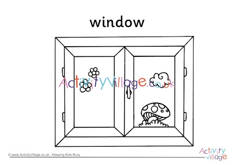 Window Colouring Page