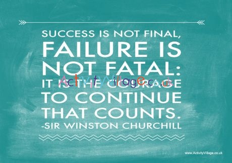 Winston Churchill quote poster 2